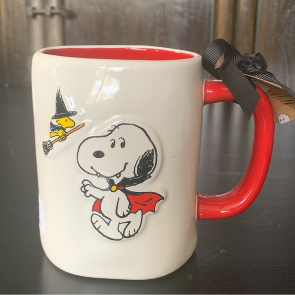 CAUTION I BITE Snoopy and Woodstock Rae Dunn Peanuts Collection Halloween Mug - Picture 5 of 6